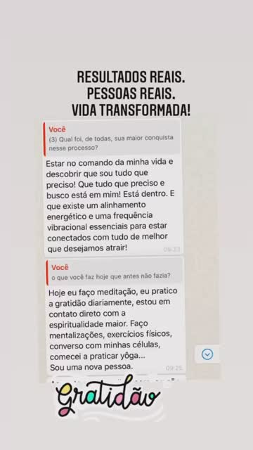 Depoimento em video