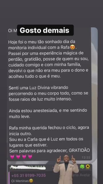 Depoimento em video