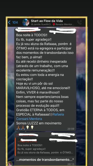 Depoimento em video