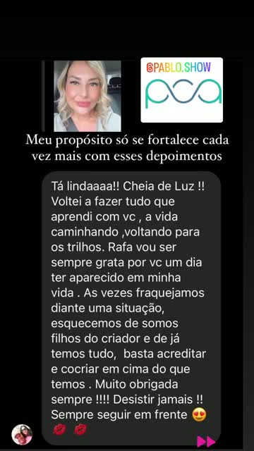 Depoimento em video